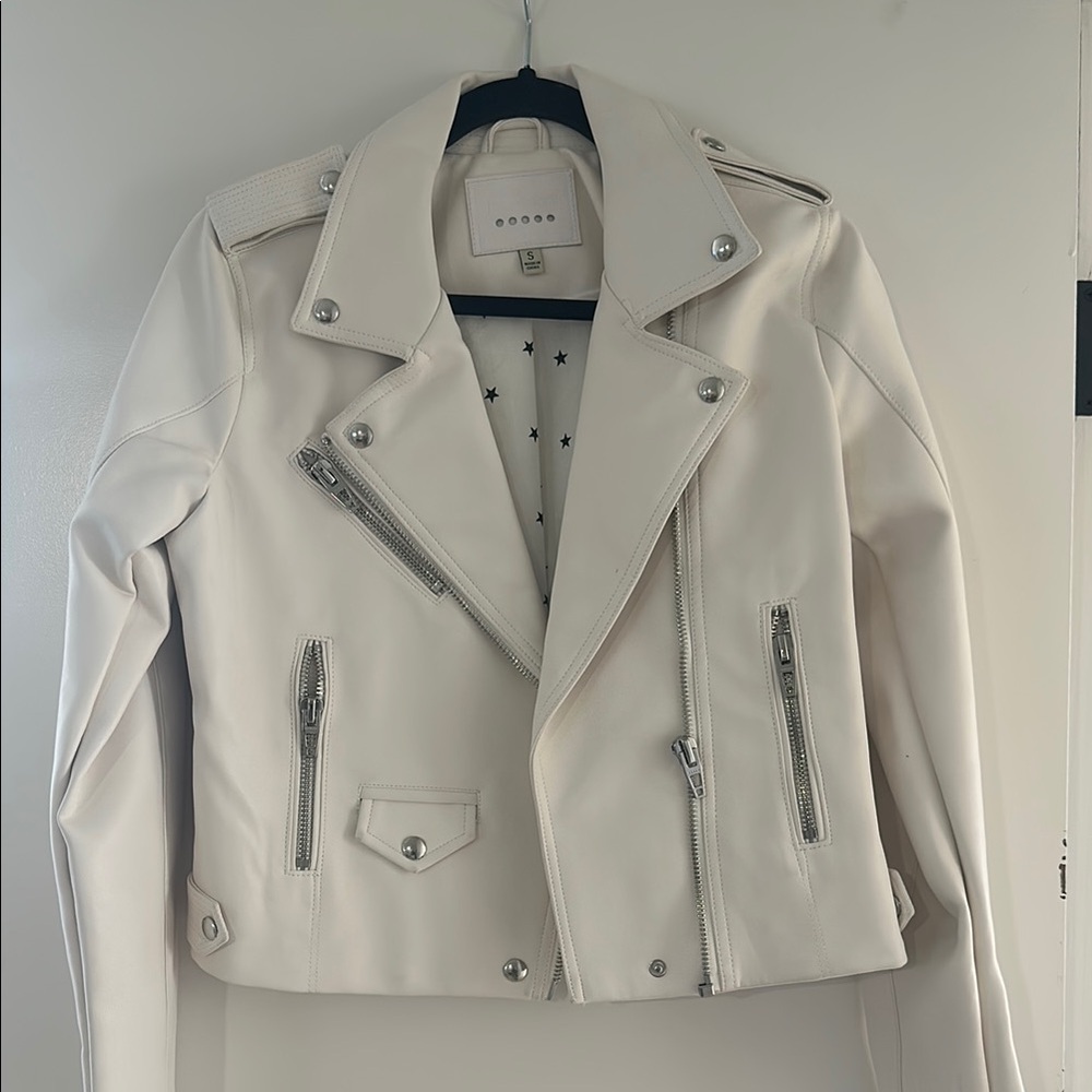 BlankNYC White Biker Jacket